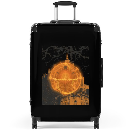 Arcane Summoning Ritual - Dark Magic Fantasy Art Suitcases