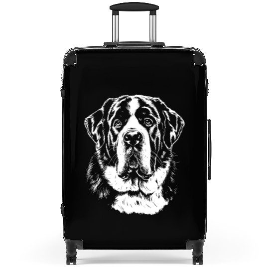 Saint Bernard Portrait | Minimalist Apparel Suitcases