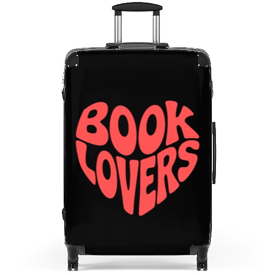 Book Lover in a heart shape Suitcases