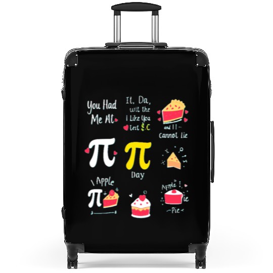 Pi Day Spiral Suitcases
