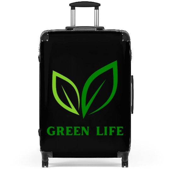 Green Life Leaf Design-Minimal Nature Plant Style Suitcases