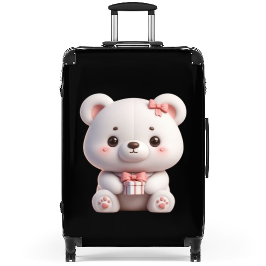 Sweet Teddy Bear and Gift Box Suitcases
