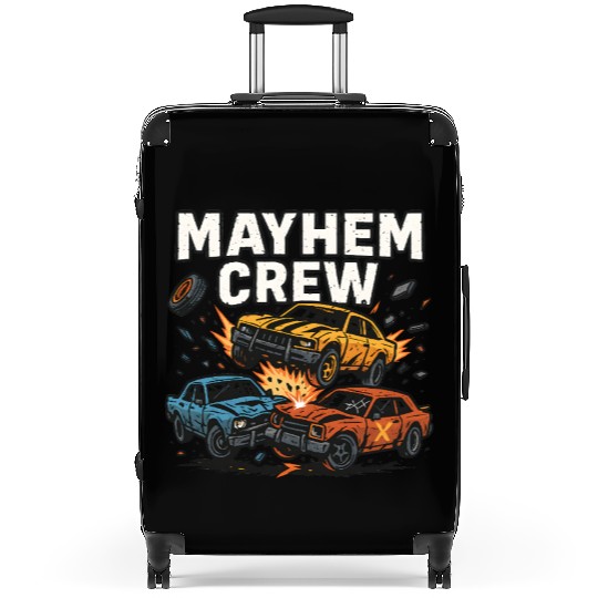 Mayhem crew derby Suitcases crash race design wreckfest