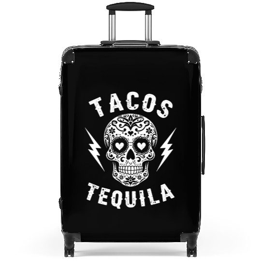 Tacos Tequila & Skull Vibes Suitcases