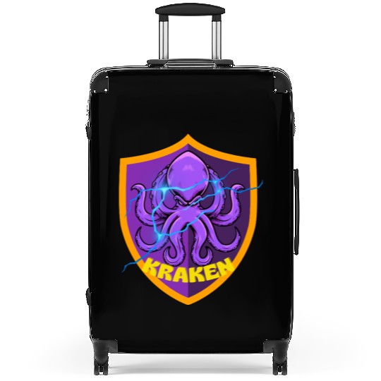Kraken Power – Electric Sea Beast Emblem Suitcases