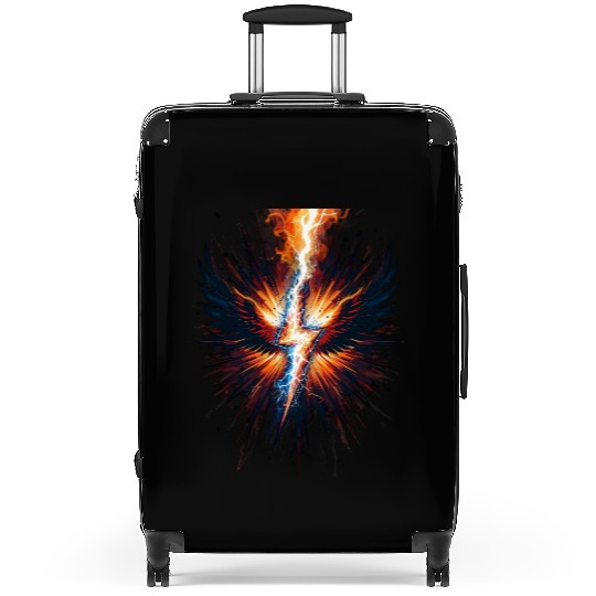 Electric Phoenix Lightning in Bloom Suitcases
