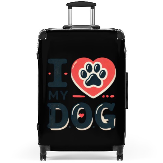 I love my dog Suitcases