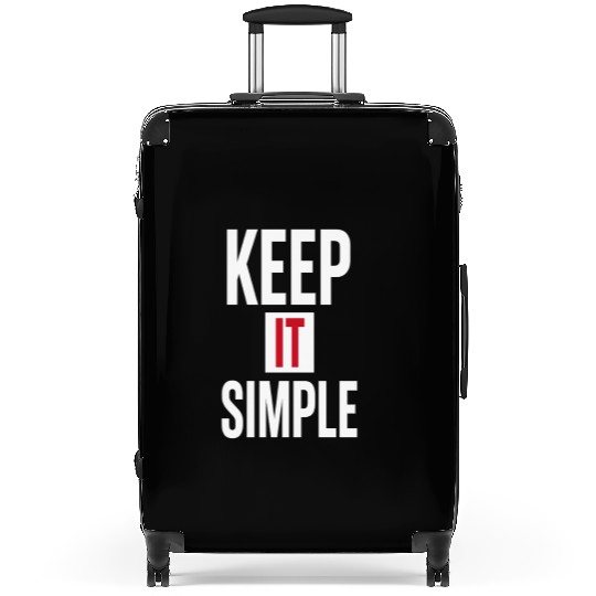 Keep It Simple – Minimalist Quote Suitcases