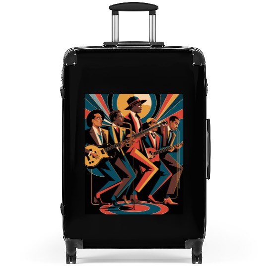 New Orleans Jazz Band art – Elegant New Orleans Ja Suitcases