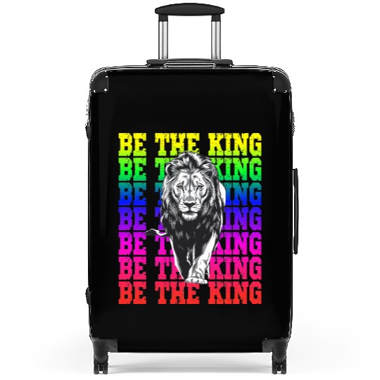 Be The King Lion Rainbow Pride Empowerment Suitcases