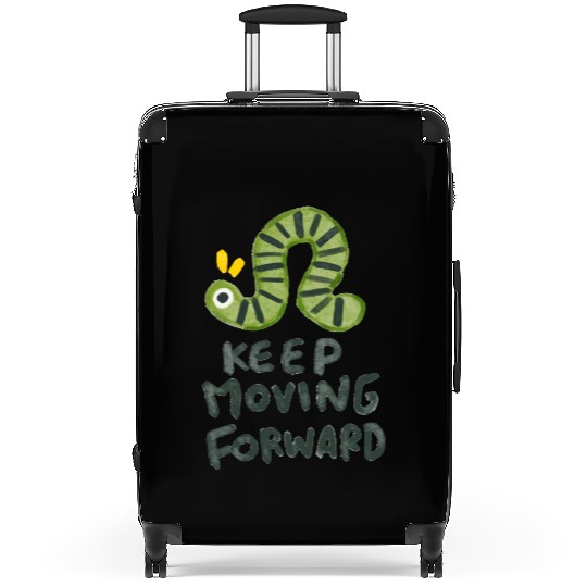 Keep Moving Forwards | Cute Green Bug Suitcases