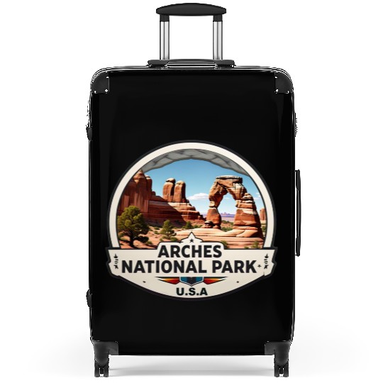 Arches National Park USA Logo Suitcases