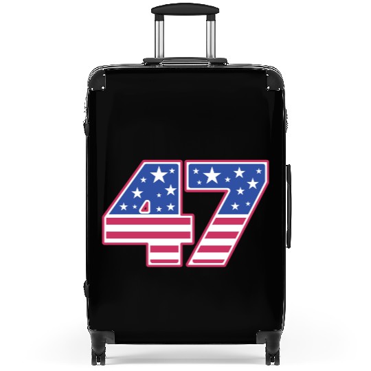 Number 47 in Stars and Stripes Suitcases
