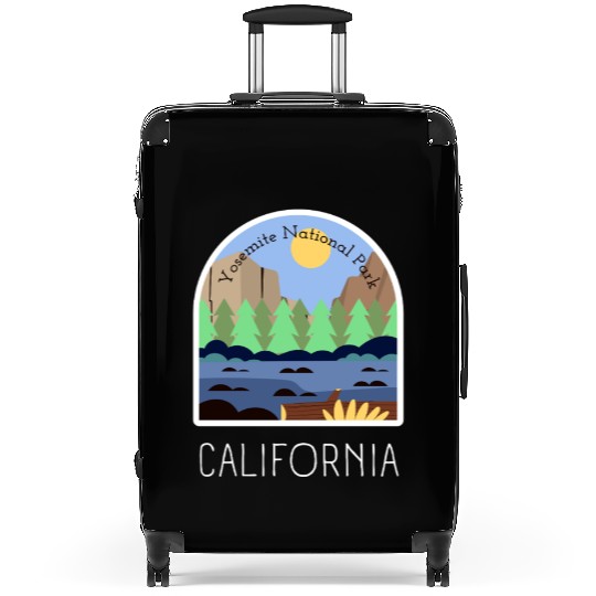 Retro Yosemite National Park California Suitcases