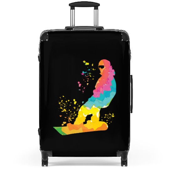 Snowboarder Snowboard Snowboarding Suitcases