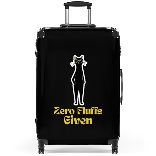 Zero Fluffs Given Black Cat – The Ultimate Mood Suitcases