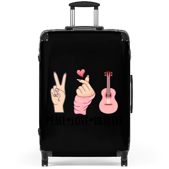 peace love ukulele Suitcases