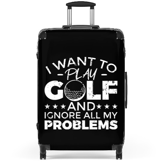 Cool Golf Quote Suitcases