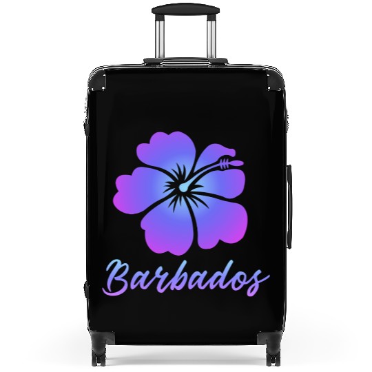 Barbados Hibiscus Suitcases