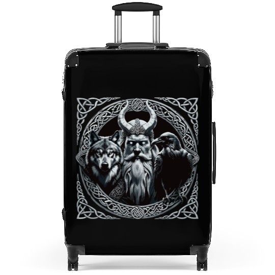 Viking Warrior Man Odin Thor Norman Walhalla Suitcases