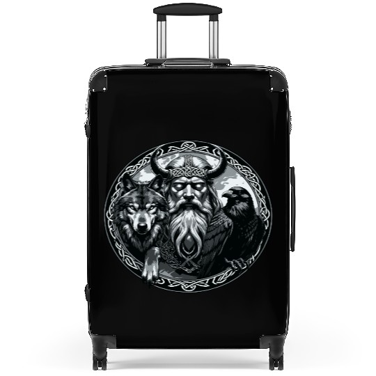 Viking Warrior Man Odin Thor Norman Walhalla Suitcases