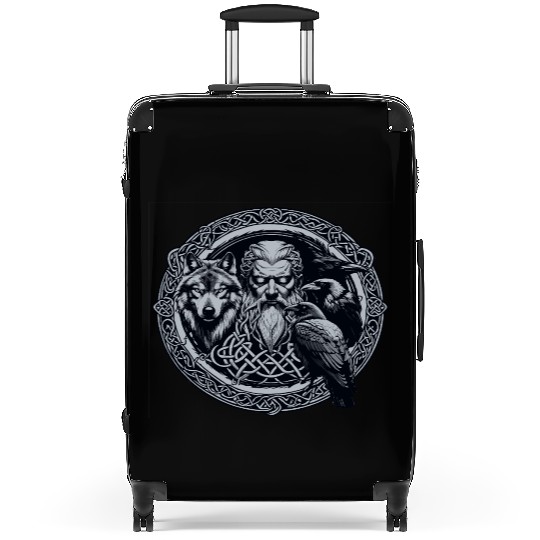 Viking Warrior Man Odin Thor Norman Walhalla Suitcases