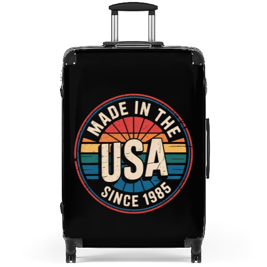 Made in USA 1985 Suitcases | Retro Birthday Gift