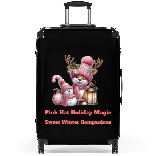 A Pink Winter Wonderland Suitcases