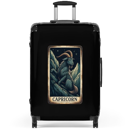 Zodiac Card Capricorn Suitcases