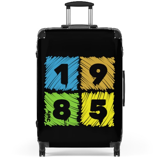 40th birthday Colorful Patches since 07/1985 Suitcases