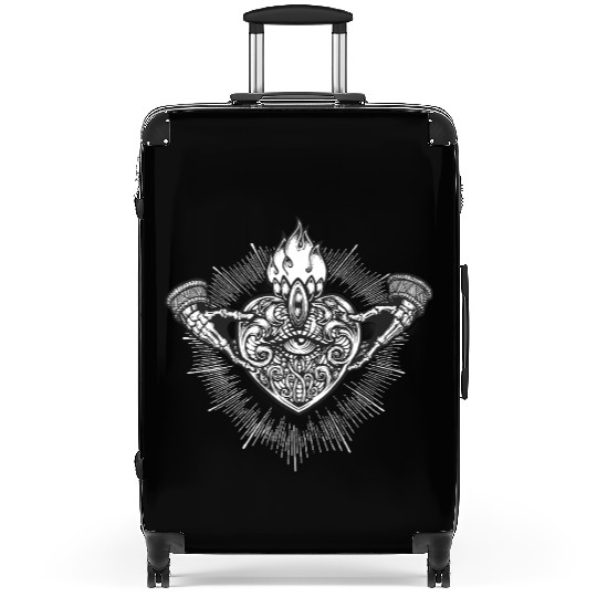 Sacred Heart Claddagh Symbol - White Suitcases