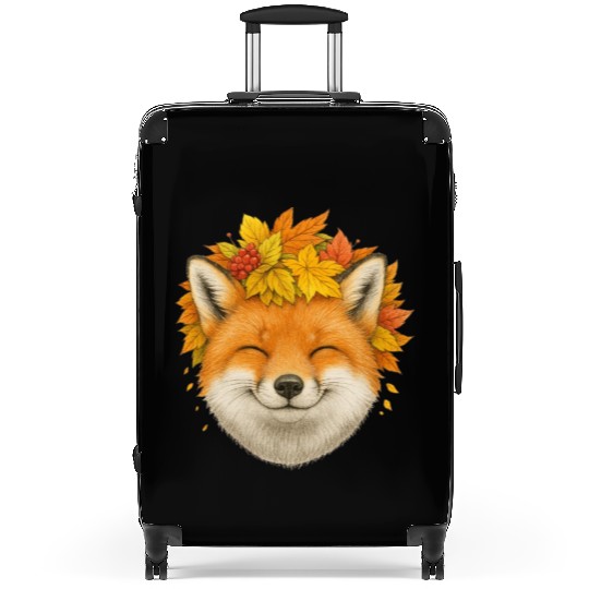 Autumn Fox Smile Suitcases