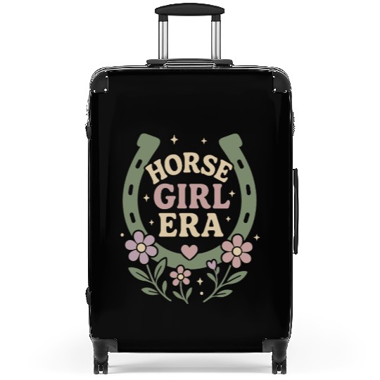 Soft Cowgirl Floral Rodeo Western Aesthetic Horse Suitcases