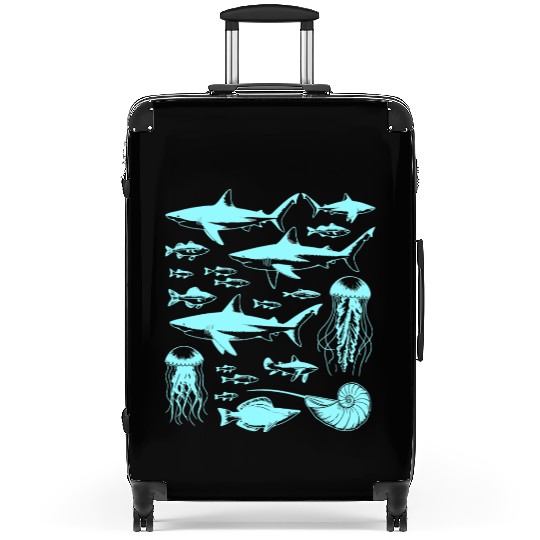 Shark Fish Octopus Nature Suitcases