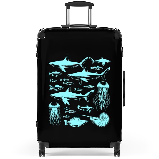 Shark Fish Octopus Nature Suitcases