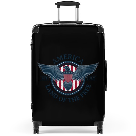 Patriotic American Independence Day – 4th of July Suitcases