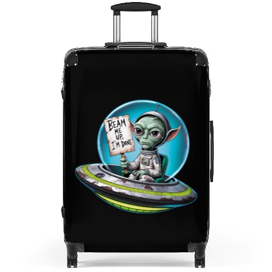 UFO Mars beam me up Allien Suitcases