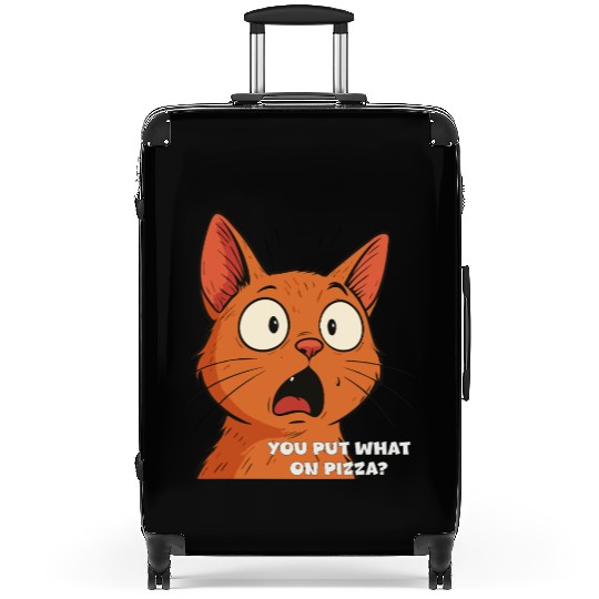 Funny Shocked Cat Meme Suitcases