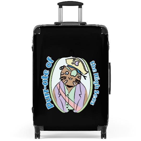 Pirate of the High Seas - Pirate Cat - Sailor Cat Suitcases
