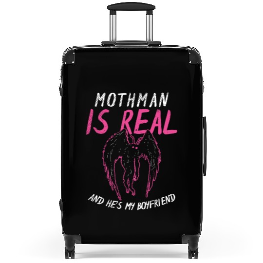 Mothman Is My Boyfriend For Cryptid Lover Suitcases