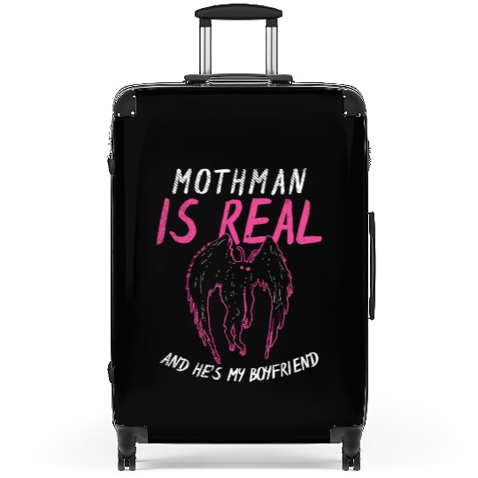 Mothman Is My Boyfriend For Cryptid Lover Suitcases