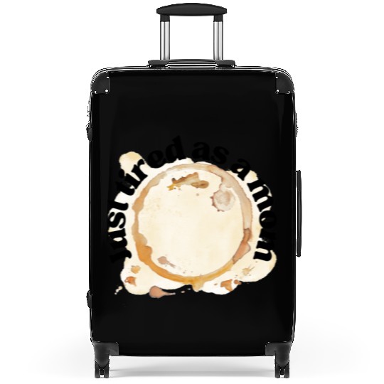 Just Tired as a Mom Coffee Stain Motherhood Design Suitcases