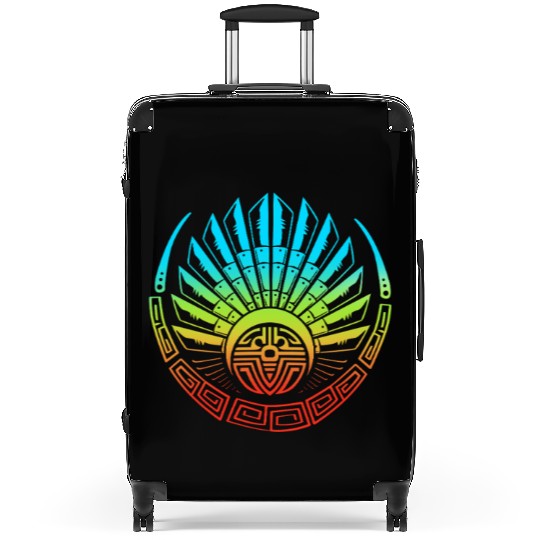 Mayan And Aztec Quetzalcoatl Maya Tribal Suitcases