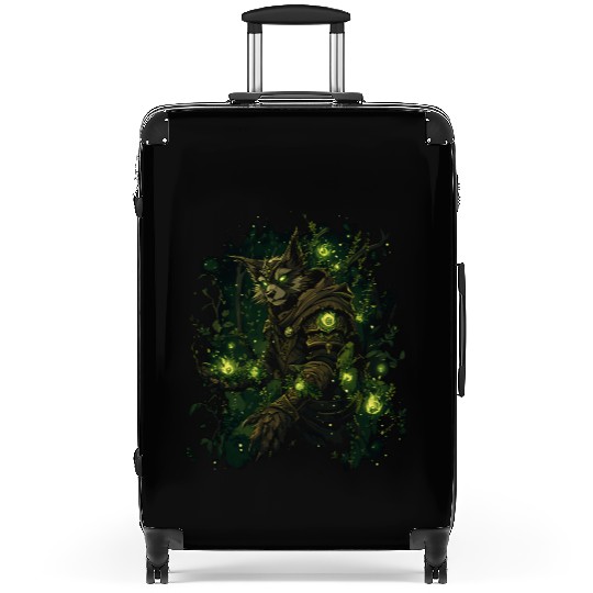 Natural Magician Wolf In Bright Forest Magic Suitcases
