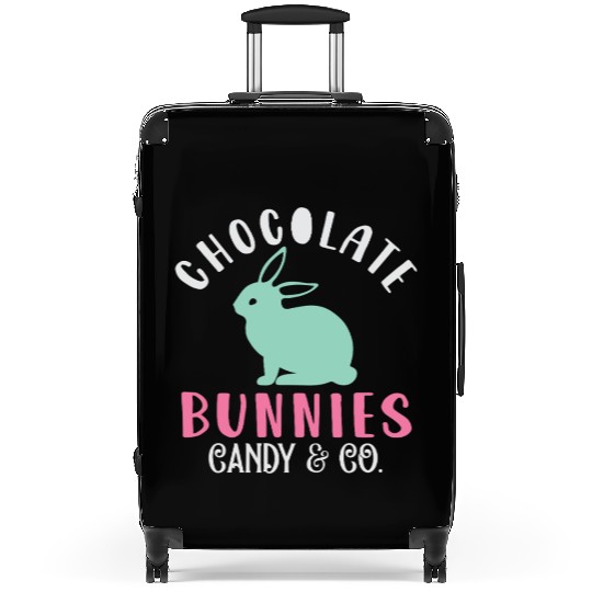 Chocolate Bunnies Candy & Co Happy Easter Holiday Suitcases