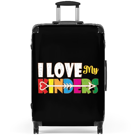 I Love My Kinders Colorful Teacher Appreciation Te Suitcases