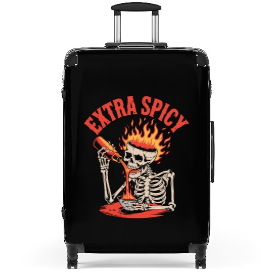 Red Pepper Chili Spicy Food Lover Suitcases