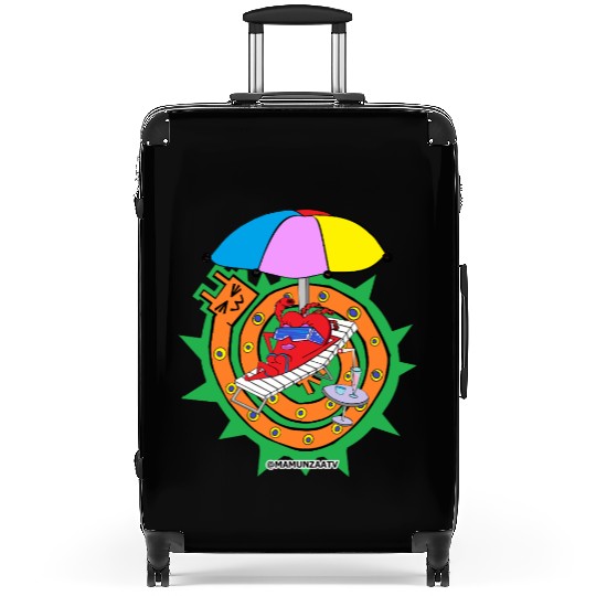 Tropical Heart Relaxation Illustration Suitcases