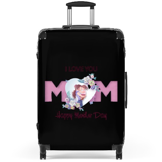 Sweet Mother's Day Hug – I Love You Mom Suitcases