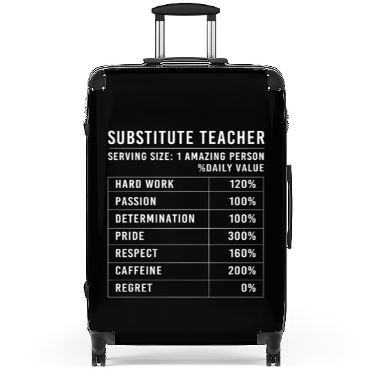 Substitute Teacher School Day Suitcases